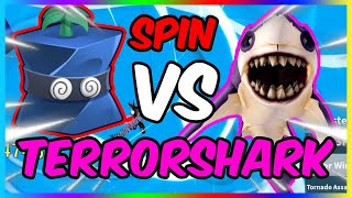 SPIN VS TERRORSHARK | Blox Fruits