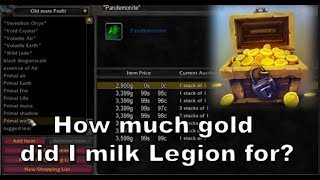 WoW: End of Legion - How much gold did I get? AH playing guide.