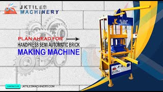 HANDPRESS SEMI AUTOMATIC BRICK MAKING MACHINE IN UTTER PRADESH