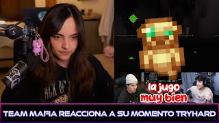 VICKY y LA REACCION DEL TEAM MAFIA A SU MOMENTO TRYHARD EN DEDSAFIO MINECRAFT #vickypalami #twitch