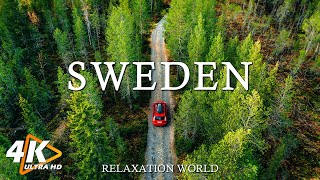 Flying Over Sweden 4K UHD - Relaxing Music Along With Beautiful Nature Videos - Amazing Nature