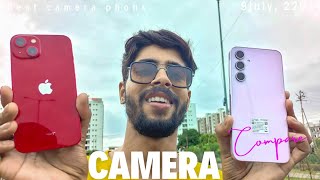 Samsung a35 vs iphone 13 camera comparison