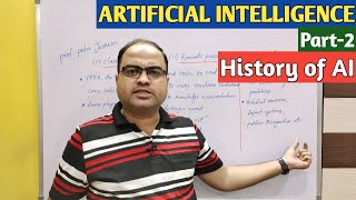 ARTIFICIAL INTELLIGENCE | Part-2 | History of AI