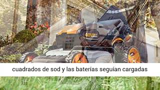 Worx WG958 WG547.9 - Cortacésped inalámbrico (14 pulgadas, 40 V, 4,0 AH)