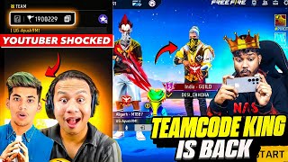 TEAM CODE KING👑 IS BACK 🤯 YOUTUBER *SHOCKED* 😱