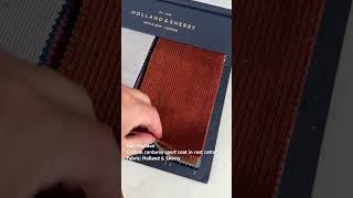 Custom rust cotton corduroy sport coat using Holland & Sherry #customsuits