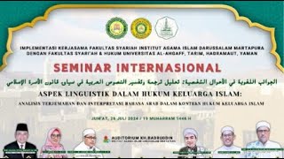 Seminar Internasional Fakultas Syariah Institut Agama Islam Darussalam Martapura