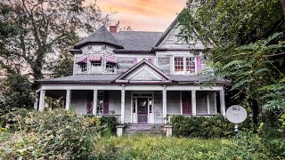 Exploring an ABANDONED Pink Mansion with Everything Left Behind | LGBTQ+ Victorian