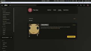 Plex: Adding a profile picture for a managed user under the server owners Plex account.