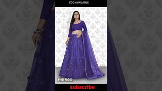 Stylish Net Embroidered Lehenga Choli #viral #shorts