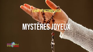 Chapelet du lundi 28 octobre 2024 - Mystères joyeux