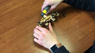 How to replace the control lever on Orbit brass manifold