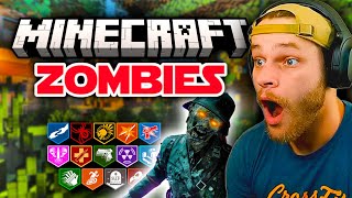 THIS MINECRAFT ZOMBIES MAP HAS A CRAZY EASTER EGG!?! (Black Ops 3)