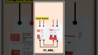 MCB input output supply Daigram #shorts #short #electrician #viral #ytshort #youtubeshorts