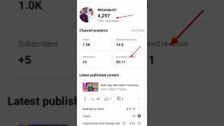 YouTube EARNING 💸💸 Youtube wale baba #youtubeearing #shorts