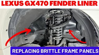 How to Replace GX470 4Runner FJ Tacoma Frame Fender Liners