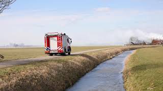 Uitslaande brand in woonboerderij Spannum