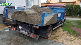 concrete driveway and parking lot in time