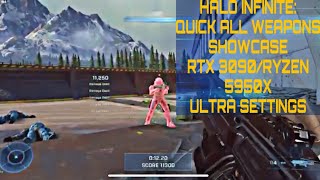 Halo Infinite: Quick All Weapons Showcase. RTX 3090/Ryzen 5950X. Ultra Settings