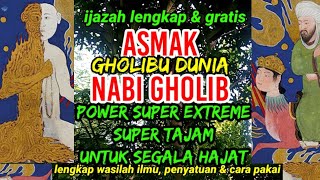 Kekuatan penakluk dunia ASMAK GHOLIBU DUNIA NABI GHOLIB