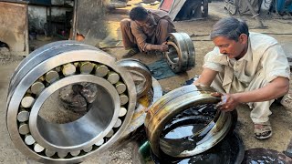 Repairing the broken Bearing of jaw crusher with amazing skill // Amazing works is doy