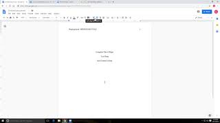 APA Formatting in Google Docs