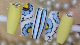 COMO HACER FLOR FÁCIL EN UÑAS,DISEÑO PRIMAVERAL 🌼🌺