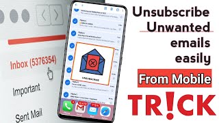 How to unsubscribe gmail from all websites 2020// Unsubscribe all unwanted emails at once.