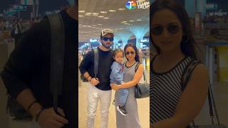 Dheeraj Dhoopar LEAVES for her vacation with wife Vinny & son 😍 #shorts #dheerajdhoopar