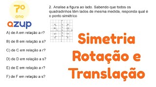 Simetria, Rotação e Translação - Exercícios de matemática 7º ano [segunda tentativa]