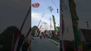 Memperingati HUT RI, pasang bendera dan lampu hias #shorts