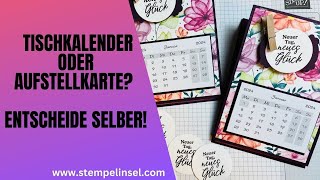 Gewusst wie: Tischkalender oder Aufstellkarte? So geht es!  Brandneues Online-Set von ~Stampin'UP!