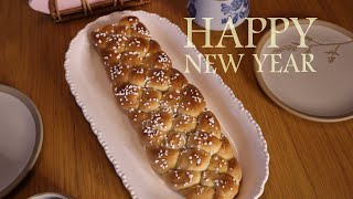 New Year ✨️/ New Year's yeast plait 🪻/ baking / Neujahrshefezopf