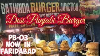 Noodle Burger ( Punjab Street Style Desi Burger) at Bhatinda Junction, Faridabad