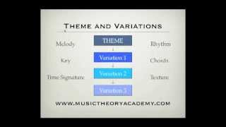 Music Theory Lesson - Theme and Variations