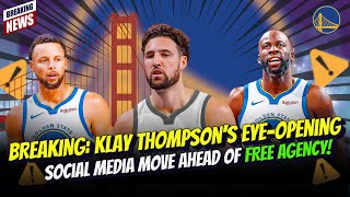 Klay Thompson's Surprising Social Media Strategy Before Free Agency #nba #warriors