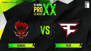 FaZe vs. Sangal | Mid Bracket | Fase de Grupos | ESL Pro League S20