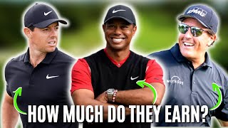 Top 15 Richest Golfers in the World | Tiger Woods, Phil Mickelson, Rory McIlroy | 24GOLF