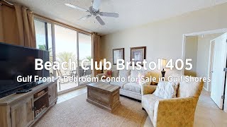 SOLD!  Beach Club Bristol 405 - Gulf Front 2 Bedroom for Sale - Gulf Shores, AL