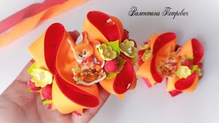 Вы будете удивлены! / Бантики из репсовых лент/ Осенние канзаши/ ribbon bow making tutorial/kanzashi