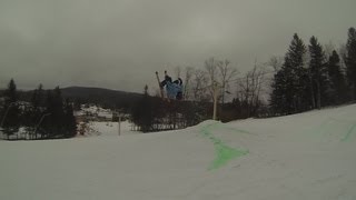 GoPro hero 3: Skiing backflip 720p 120fps slowmotion