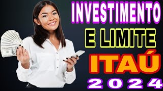 MEUS INVESTIMENTOS E LIMITE ITAÚ EM 2024! VOCÊ TEM LIMITE LIBERADO NO ITAÚ