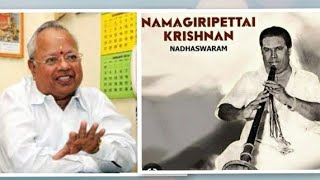 Nalli Kuppusamy avl speech about Namagiripettai Krishnan avl" | Music Experience