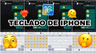 POR FIN NUEVO TECLADO DE IPHONE PARA ANDROID + EMOJIS IOS 16 + SONIDO + LETRA (Ñ) + EN ESPAÑOL 2022