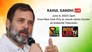 🔴 LIVE | Rahul Gandhi from NYC at Jacob Javits Center