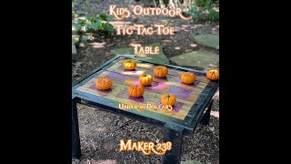 Kids Outdoor Tic Tac Toe Table / Under $20