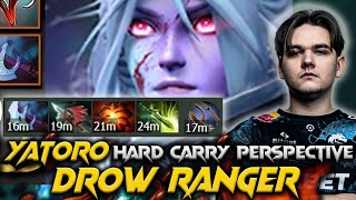 Crazy Play Yatoro Drow Ranger Hard Carry - Dota 2 Pro Full Gameplay Patch 7.37D