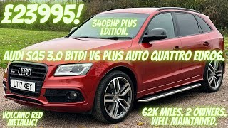 VOLCANO RED! Audi SQ5 3.0 BITDI 340bhp Plus Edition Auto 4WD!