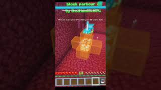 Block parkour version 2 by ShodHalo8318591 part 2/2 #minecraft #parkour #minecraftshorts