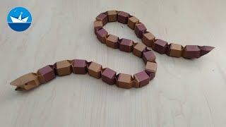 Как Сделать Змею из Бумаги/How to Make a Paper Snake/ORIGAMI SNAKE